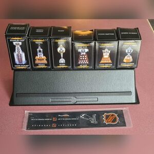 2003 McDonalds NHL Greatest Trophies Complete Set of 6, plus stand